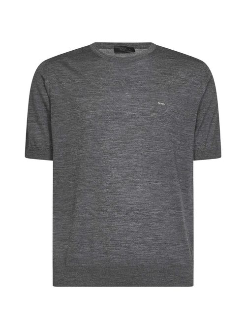 Virgin Wool Crewneck Sweater — Gray