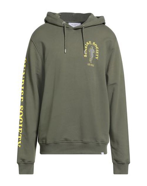 Man Sweatshirt Military green Size S Cotton