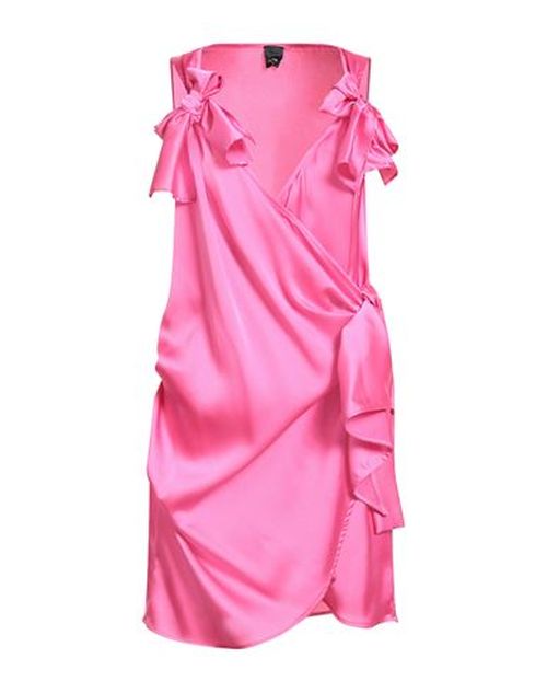 Woman Mini dress Fuchsia Size 10 Polyester, Elastane