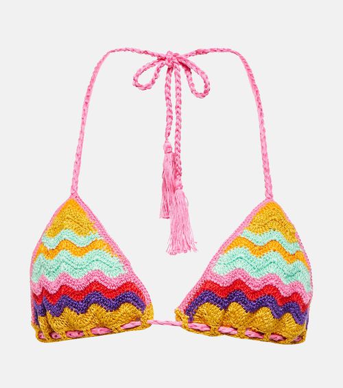 Crochet cotton bikini top