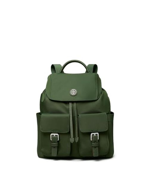 Tory Burch Women's Virginia Flap Backpack, Basil, One Size