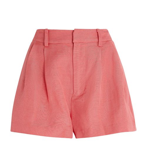 Linen-Blend Andie Shorts