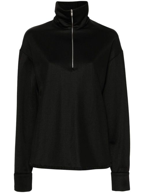 Half-zipped sweatshirt - Black