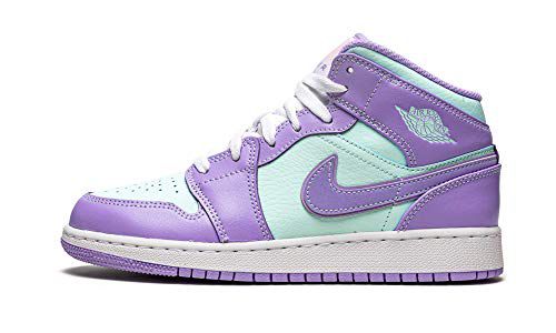 Nike Youth Air Jordan 1 Mid GS Purple Pulse/Arctic Punch