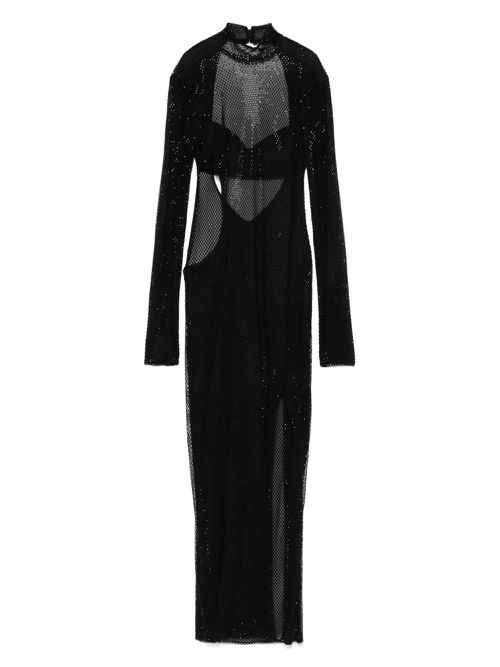 RUBINI crystal-embellished maxi dress - Black