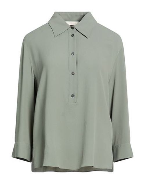 Woman Shirt Sage green Size 6 Acetate, Silk