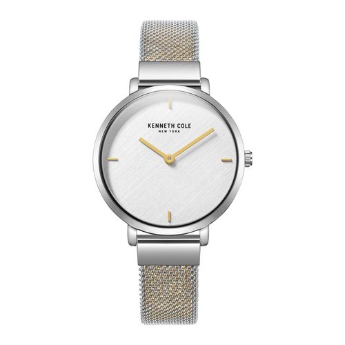 Classic 34mm Quartz Watch — Silver