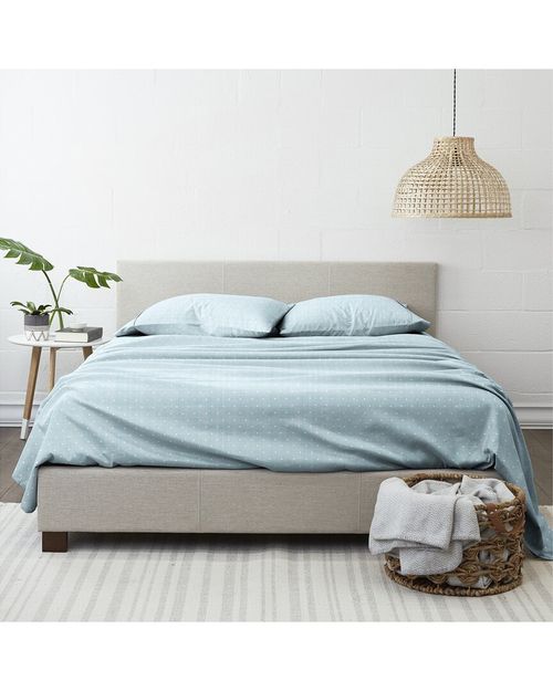 Premium Ultra Soft Polka Dot Pattern 4Pc Bed Sheet Set