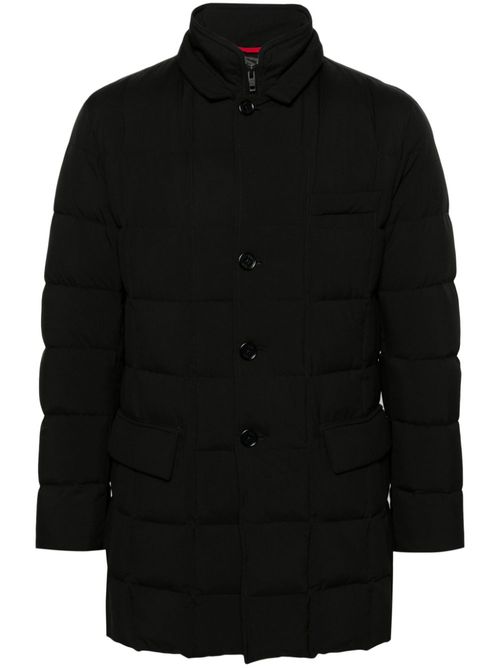 Double-front down jacket - Black