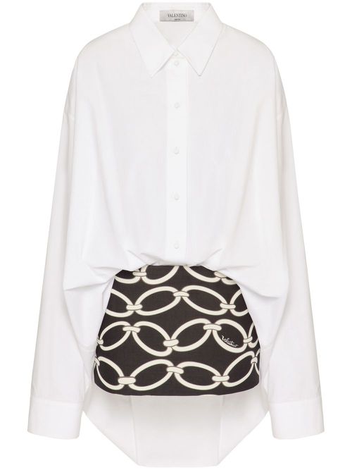 Valentino Chain 1967 shirt dress - White