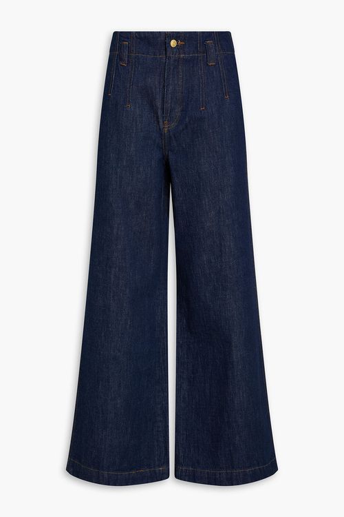 High-rise wide-leg jeans - Blue - 25