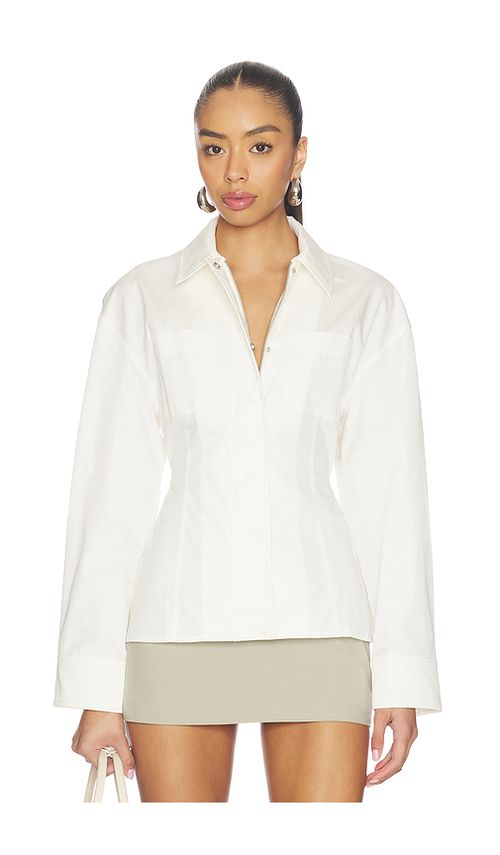 EAVES Kaspar Jacket in Ivory. L. Also in M, S, XL