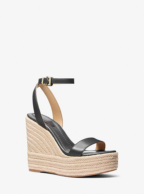Leighton Leather Wedge Sandal