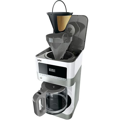 BrewSense 12-Cup Drip Coffee Maker in Stainless Steel/White