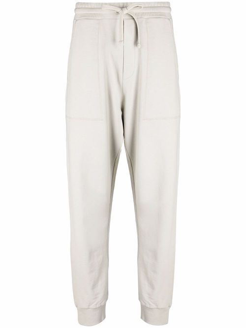 Logo-embroidered track pants - Grey