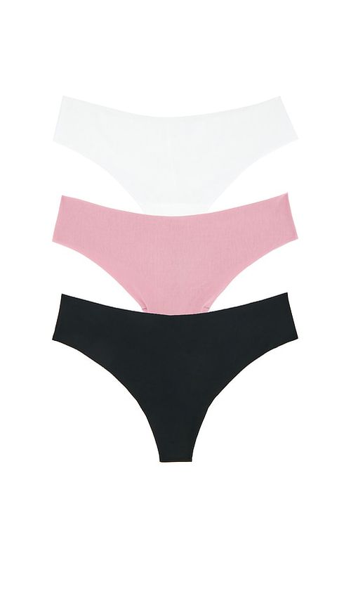 Commando Butter Thong 3-pack in Black,Pink. - XL also in L, XS