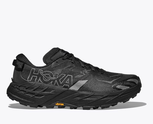 HOKA Men's Speedgoat 7 Shoes in Black/Outer Orbit