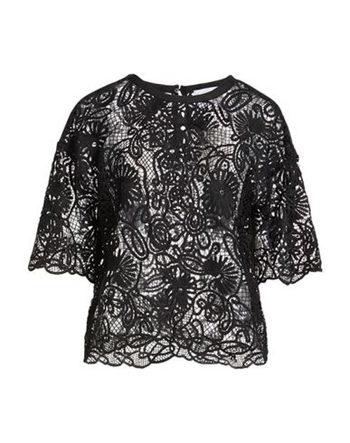 Woman Top Black Size 10 Polyester