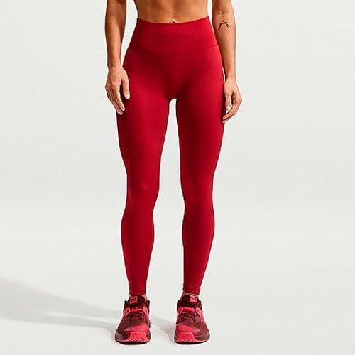 Women's Pro Seamless High-Waisted 8 Leggings in Tough Red