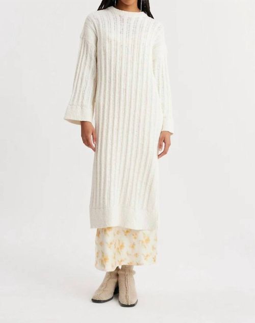 Foss Knit Dress In White