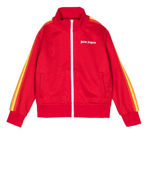 Logo-print track jacket - Red