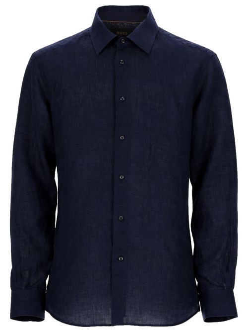 Blue Regular Solid Shirt