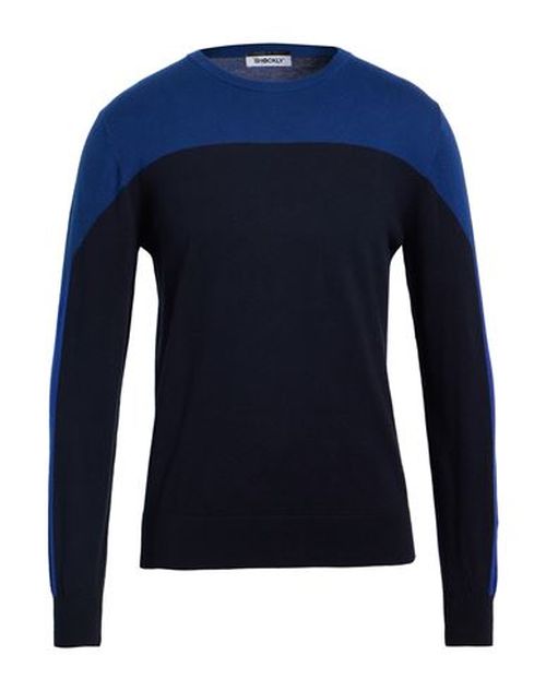 Man Sweater Midnight blue Size 36 Cotton, Cashmere