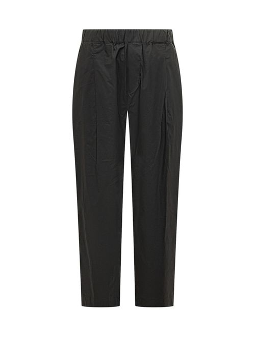 Black Regular Elasticated Pants