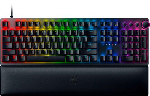 Huntsman V2  Full Size Wired Optical Red Linear Switch Gaming Keyboard with Chroma RGB Backlighting - Black