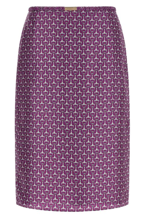 'Morsetto' Print Skirt
