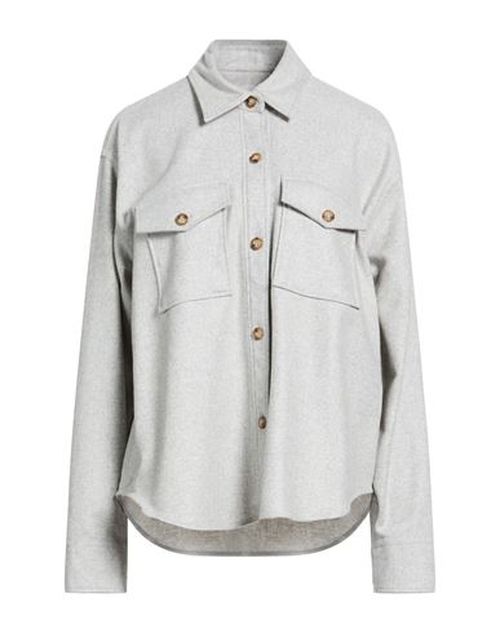 Woman Shirt Light grey Size 10 Virgin Wool, Polyamide