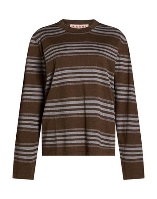 Woman Sweater Brown Size 16 Cotton