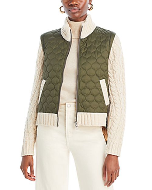 Patra Mixed Media Zip Jacket