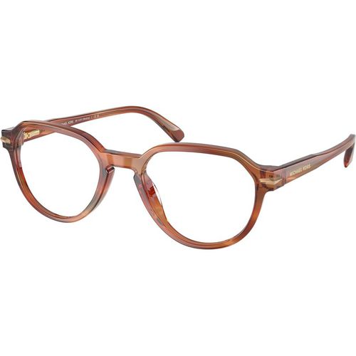 Michael Kors Hombre Michael Kors MK4187U WESTERLY 4039 Monturas ópticas Acetato Marrón Transparente Redonda Norma