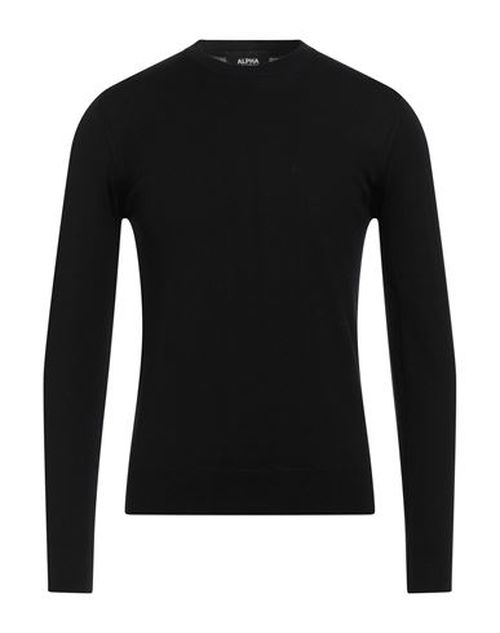 Alpha Studio Man Sweater Black Size 44 Merino Wool