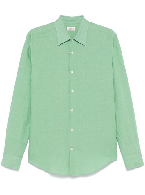 Classic-collar shirt - Green