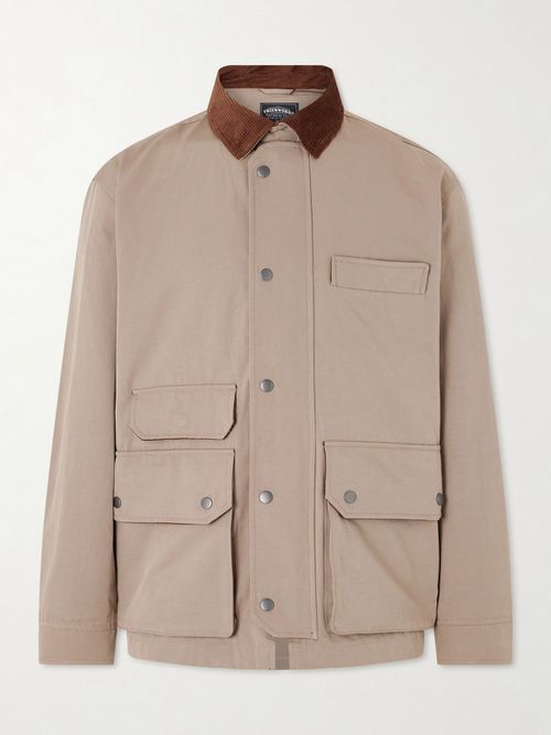 Royal Hunting Corduroy-Trimmed Cotton-Blend Jacket