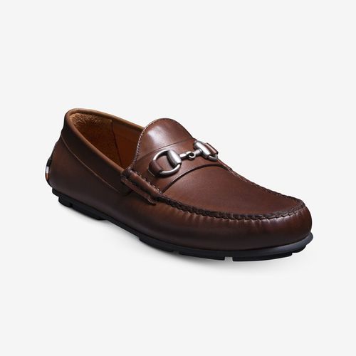 Sebastian Bit Driving Loafer in Mahogany Leather