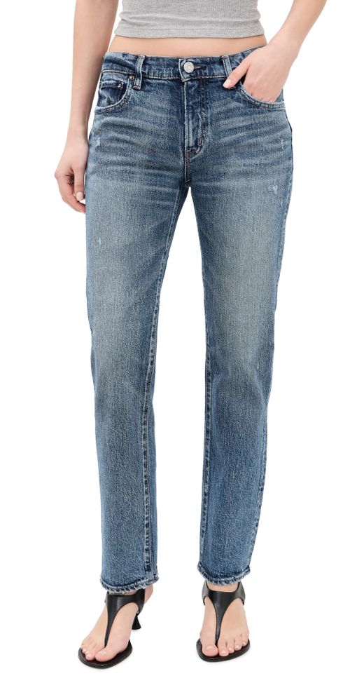 Slim Straight Jeans Blue