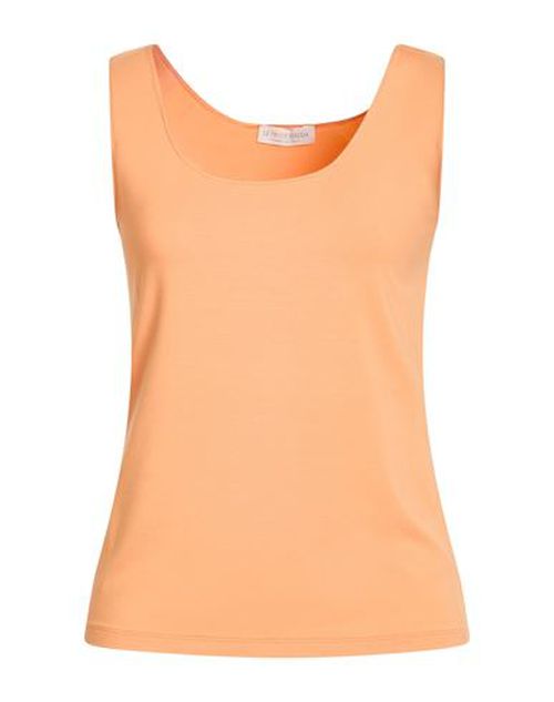 Woman Tank top Orange Size L Viscose, Elastane