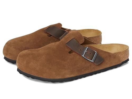 Birkenstock Men's Boston-Suede/Oiled Leather Clog