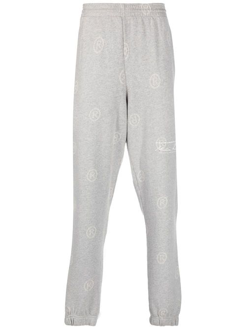 All-over logo-print track pants - Grey