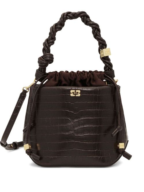 GANNI Bou bucket bag - Brown