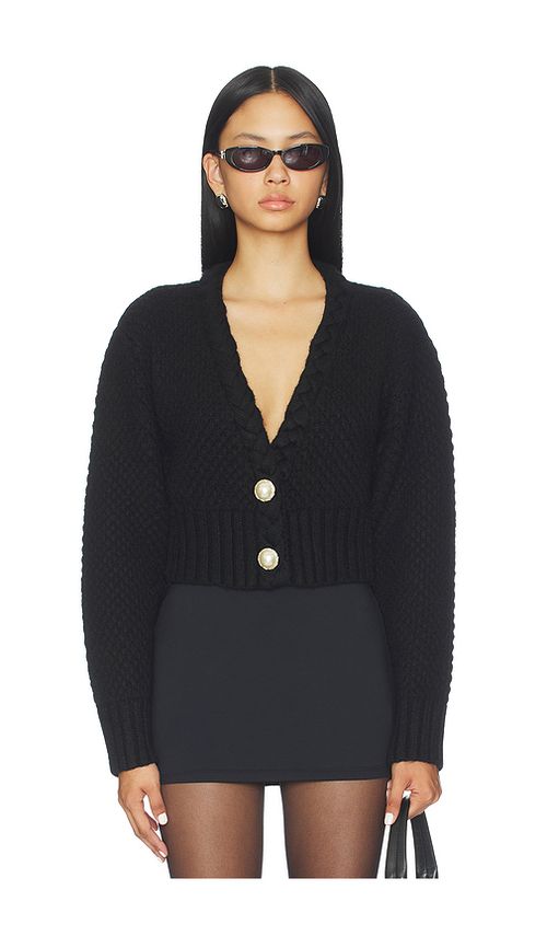 MAJORELLE Phiala Cardigan in Black. XS. Also in