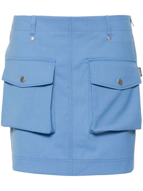 Cargo-pockets miniskirt - Blue