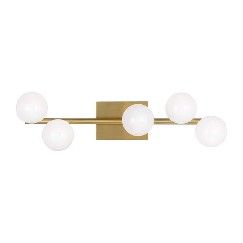 Burnished Brass Bathroom Vanity Light from the Altair Collection