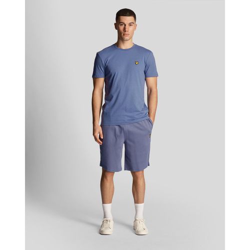 Lyle & Scott Mens Sports Fly Fleece Shorts in Blue Cashmere - Size X-Large