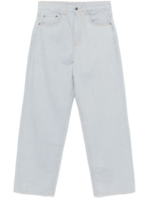 Blue Straight-Leg Jeans - Men's - Cotton
