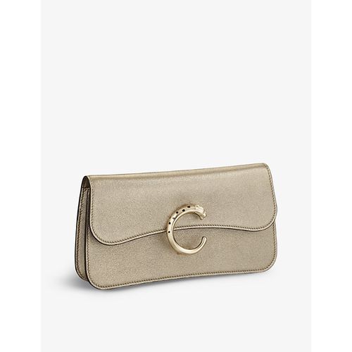Womens Panthère De Chain Leather Mini Cross-Body Bag