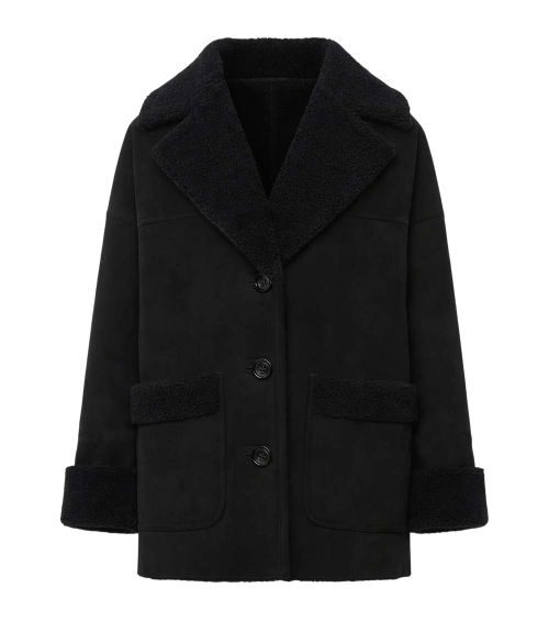 Black Shirt Collar Jacket